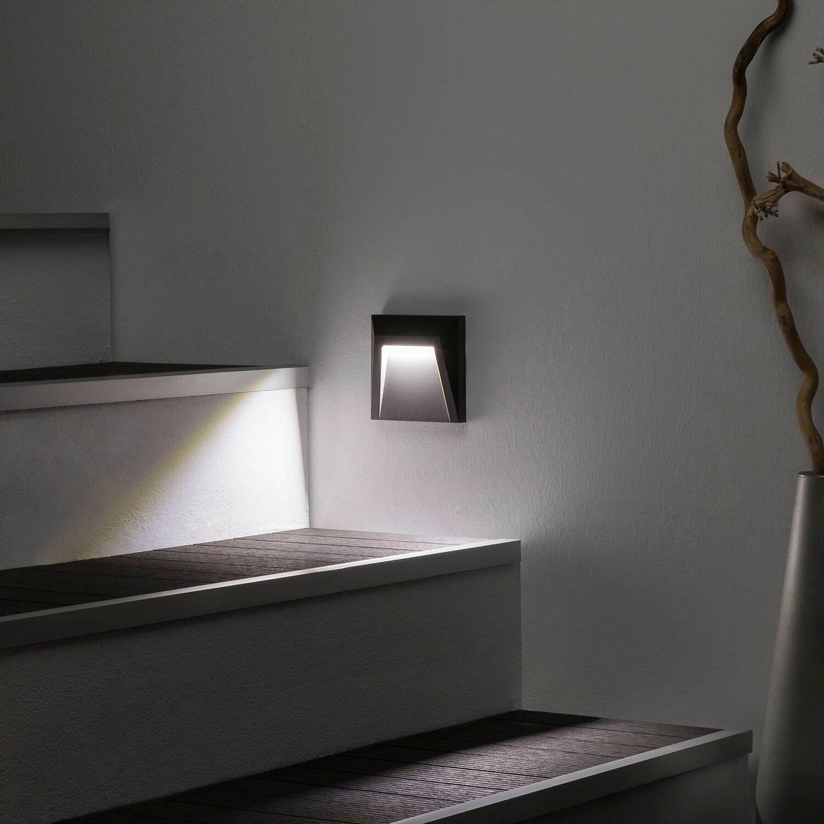 Baliza Exterior LED 1.5W Superficie Pared Antracita Clover
