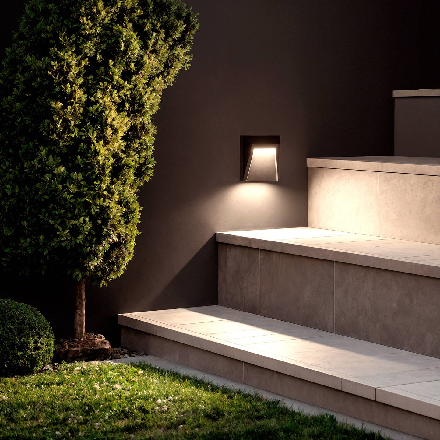 Baliza Exterior LED 1.5W Superficie Pared Antracita Clover