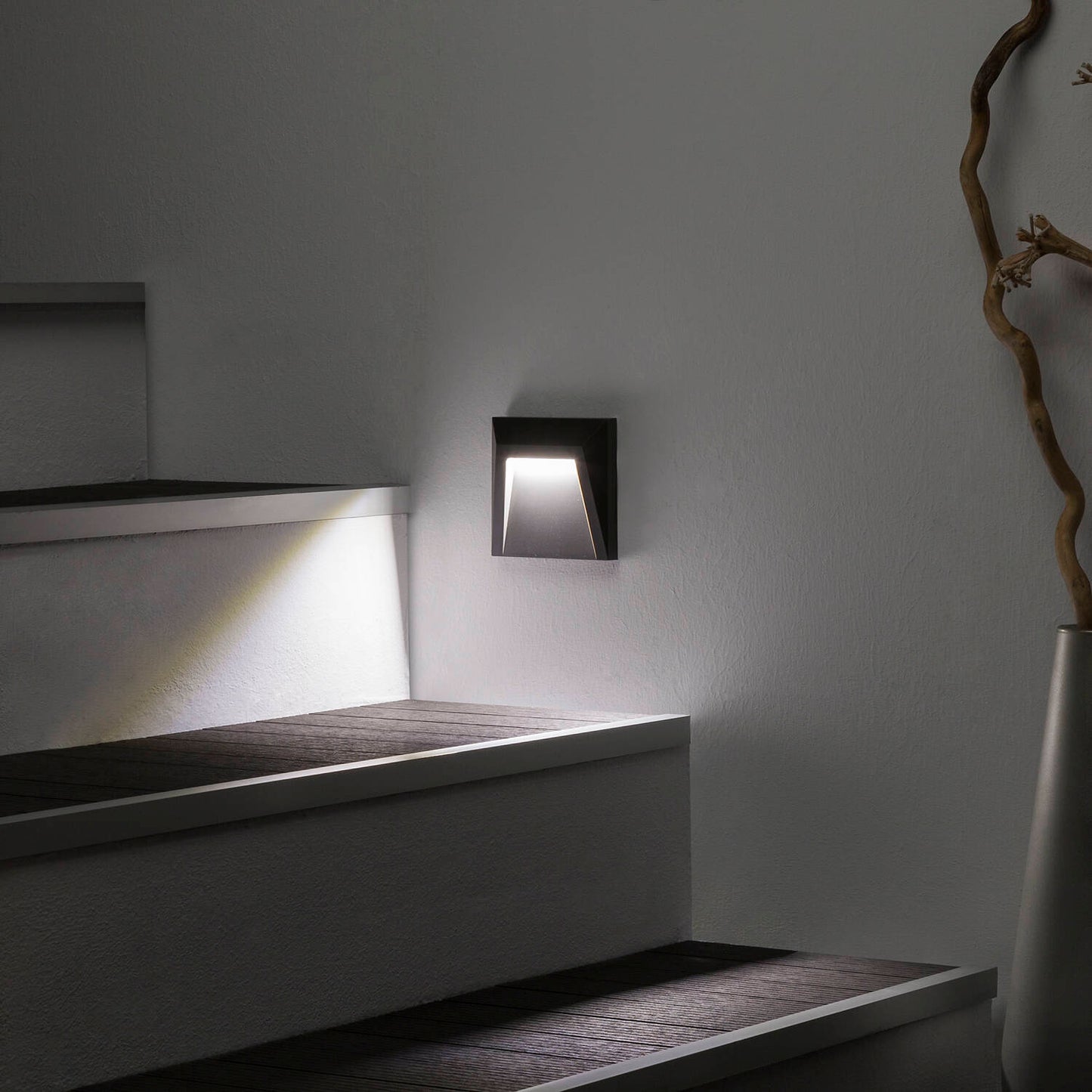 Baliza Exterior LED 1.5W Superficie Pared Antracita Clover