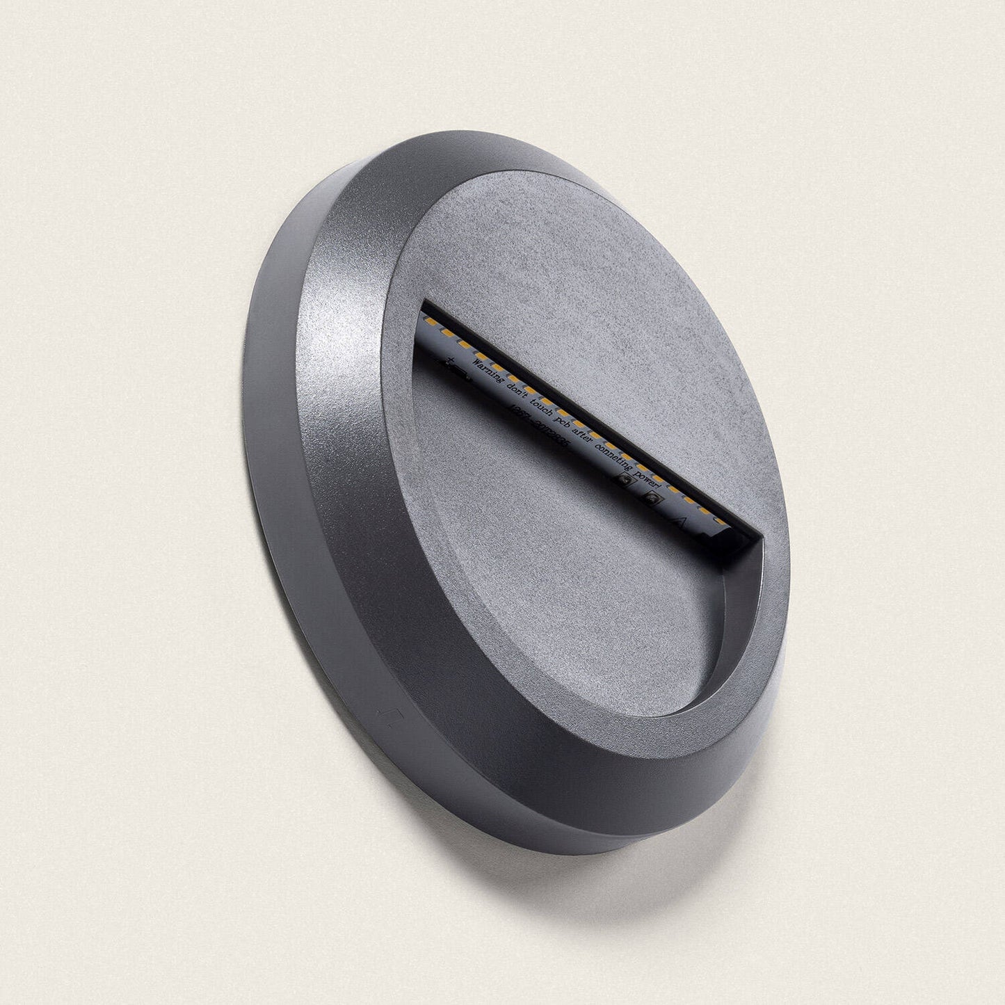 Baliza Exterior LED Superficie Pared Circular Antracita Edulis