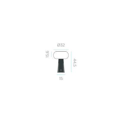 Baliza Exterior LED 2.5W Superficie Pie 45cm Pepita 45 Sobremuro Híbrida