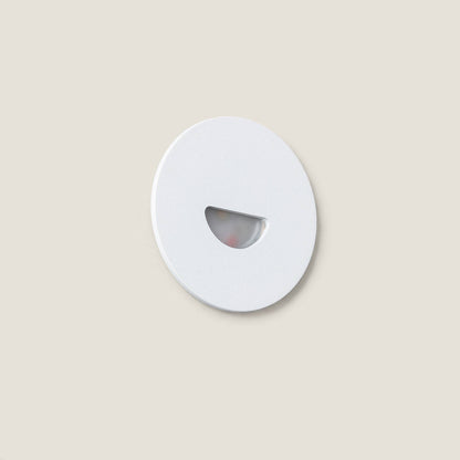 Baliza Exterior LED 2W Empotrable Aluminio Pared Circular Blanco Guell