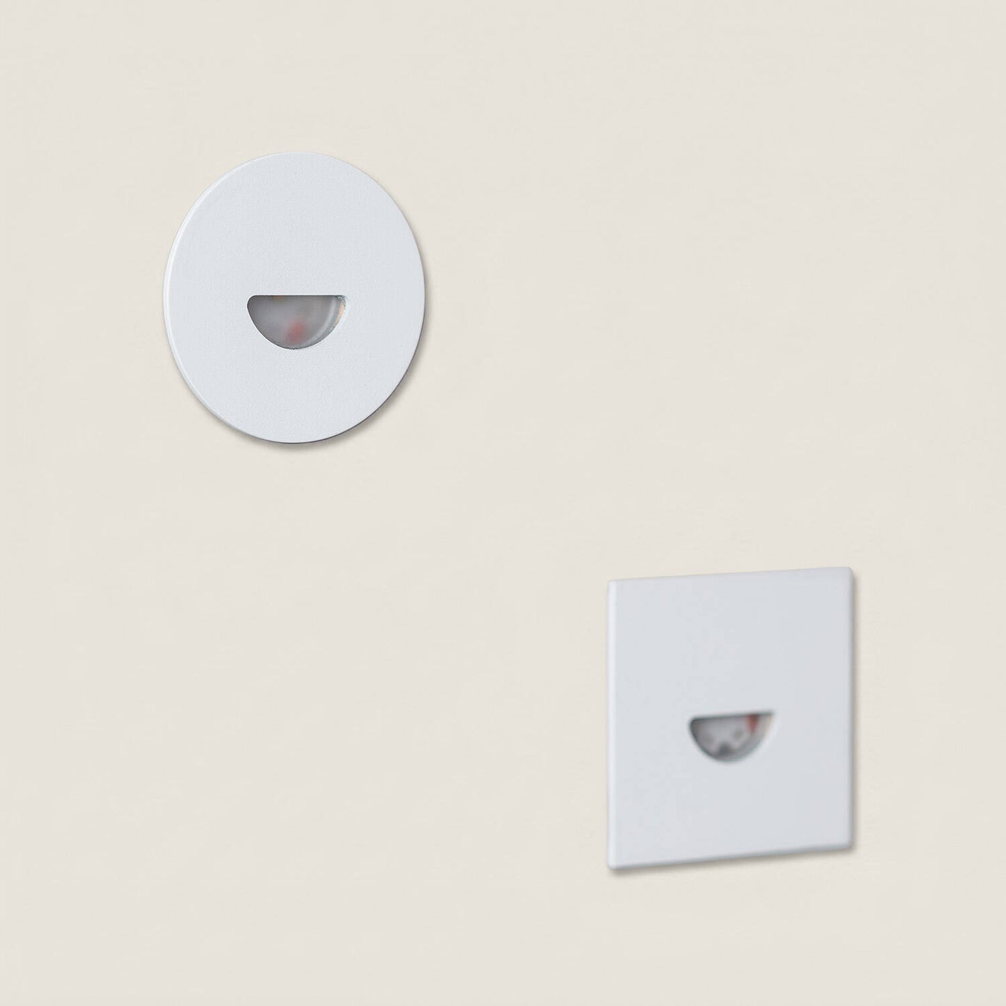 Baliza Exterior LED 2W Empotrable Aluminio Pared Circular Blanco Guell
