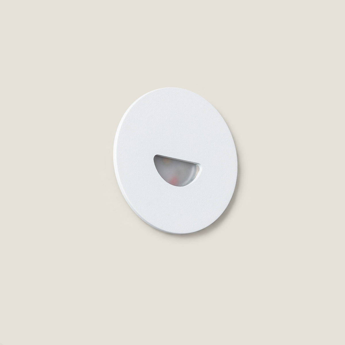 Baliza Exterior LED 2W Empotrable Aluminio Pared Circular Blanco Guell
