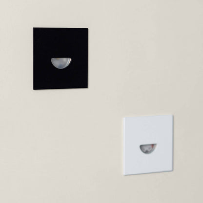 Baliza Exterior LED 2W Empotrable Aluminio Pared Cuadrado Blanco Guell
