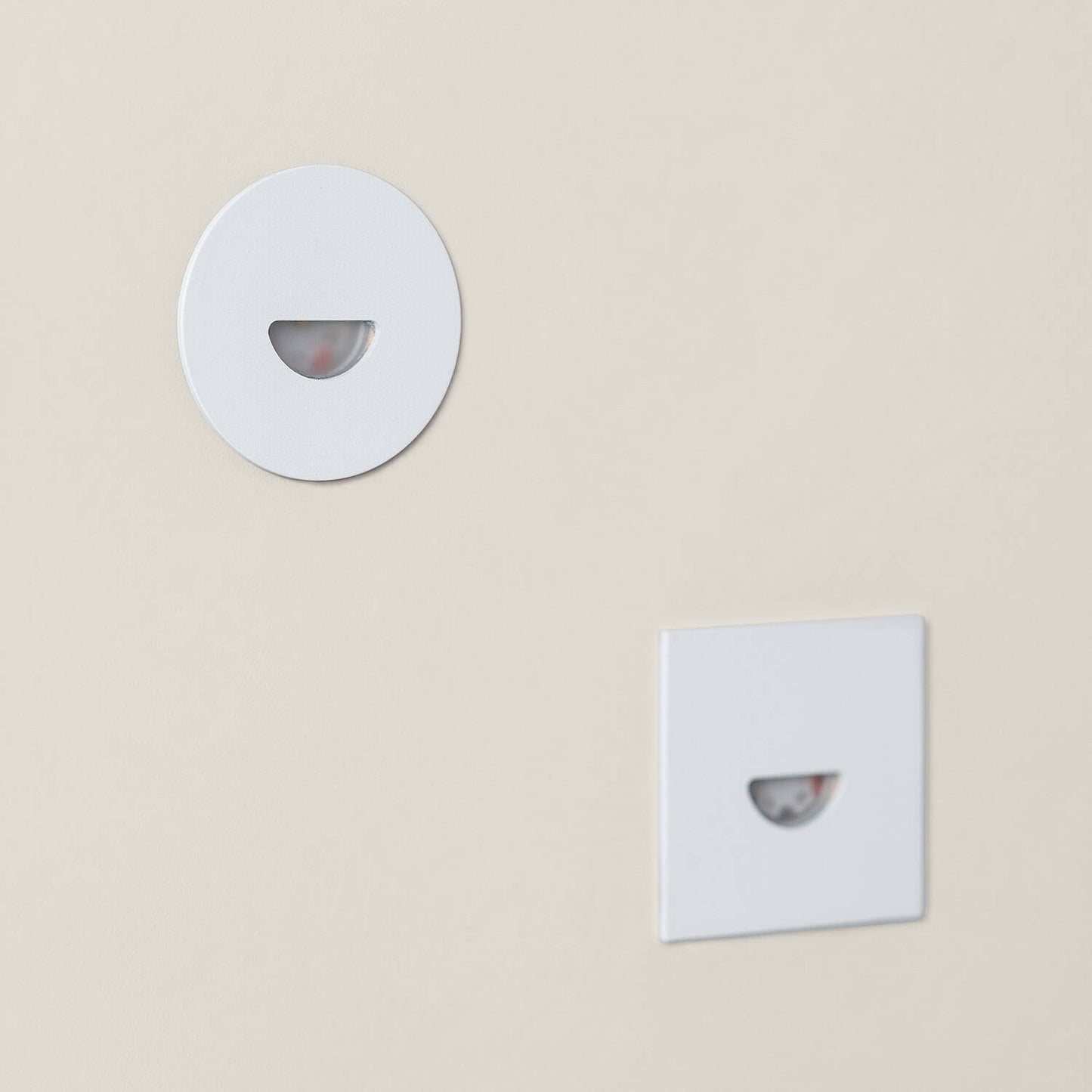 Baliza Exterior LED 2W Empotrable Aluminio Pared Cuadrado Blanco Guell
