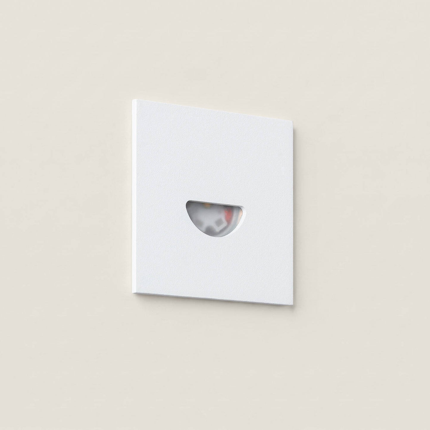 Baliza Exterior LED 2W Empotrable Aluminio Pared Cuadrado Blanco Guell