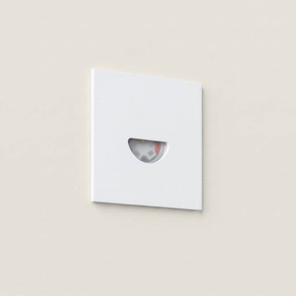 Baliza Exterior LED 2W Empotrable Aluminio Pared Cuadrado Blanco Guell