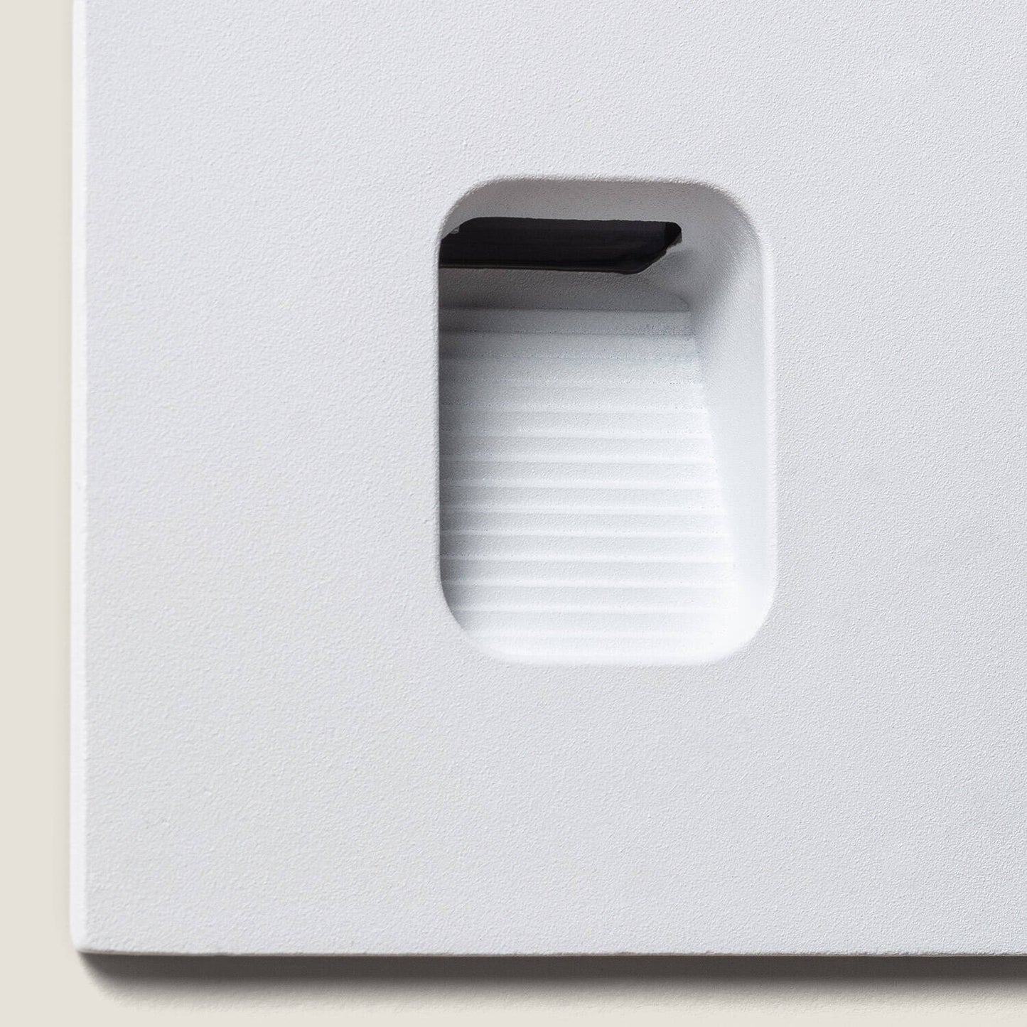Baliza Exterior LED 2W Empotrable Aluminio Pared Cuadrado Blanco Olite