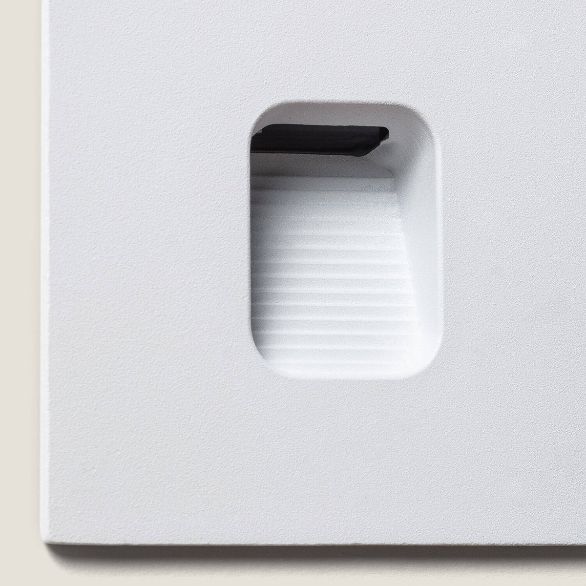 Baliza Exterior LED 2W Empotrable Aluminio Pared Cuadrado Blanco Olite