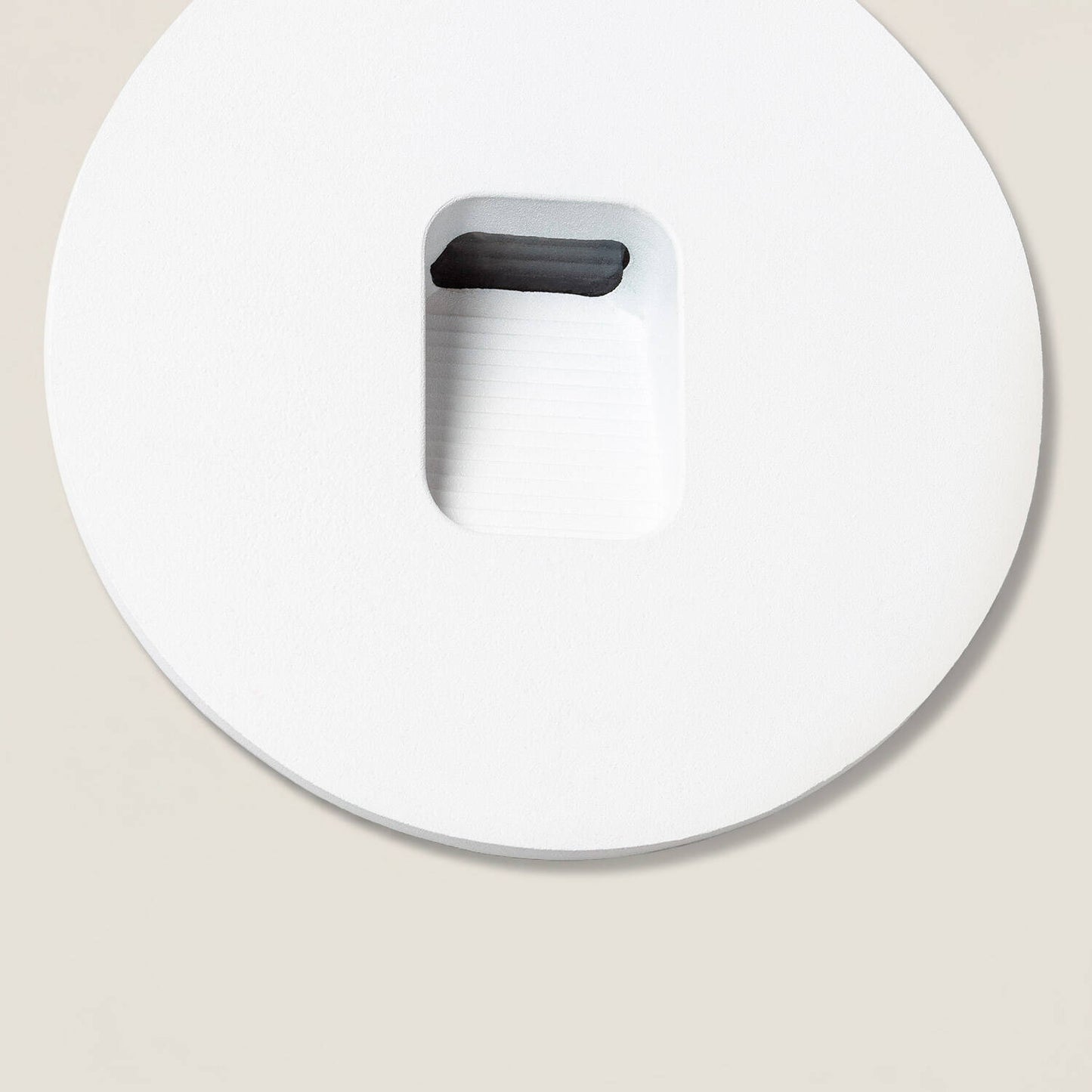 Baliza Exterior LED 2W Empotrable Aluminio Pared Circular Olite