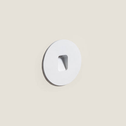 Baliza Exterior LED 2W Empotrable Aluminio Pared Circular Olite