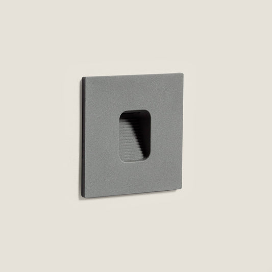 Baliza Exterior LED 2W Empotrable Pared Cuadrado Olite