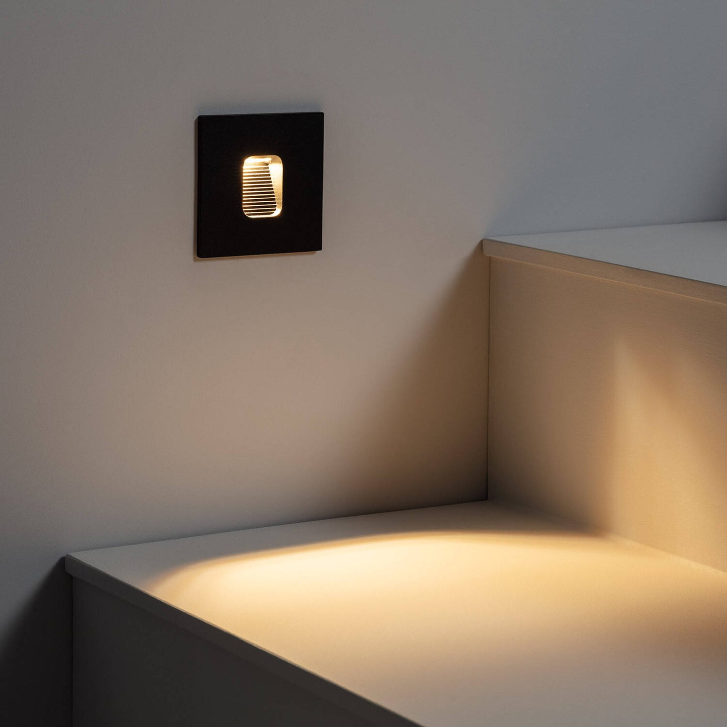 Baliza Exterior LED 2W Empotrable Pared Cuadrado Olite