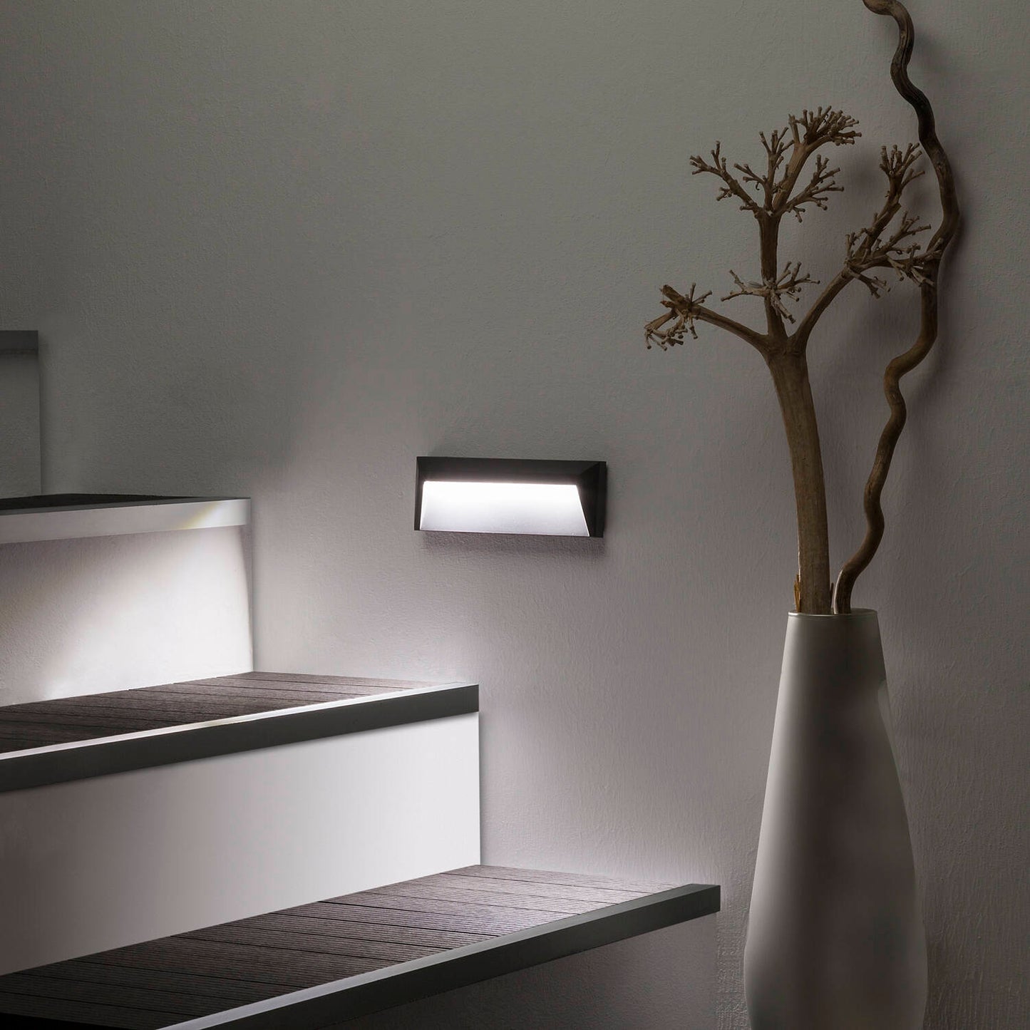 Baliza Exterior LED 2W Superficie Pared Antracita Chester