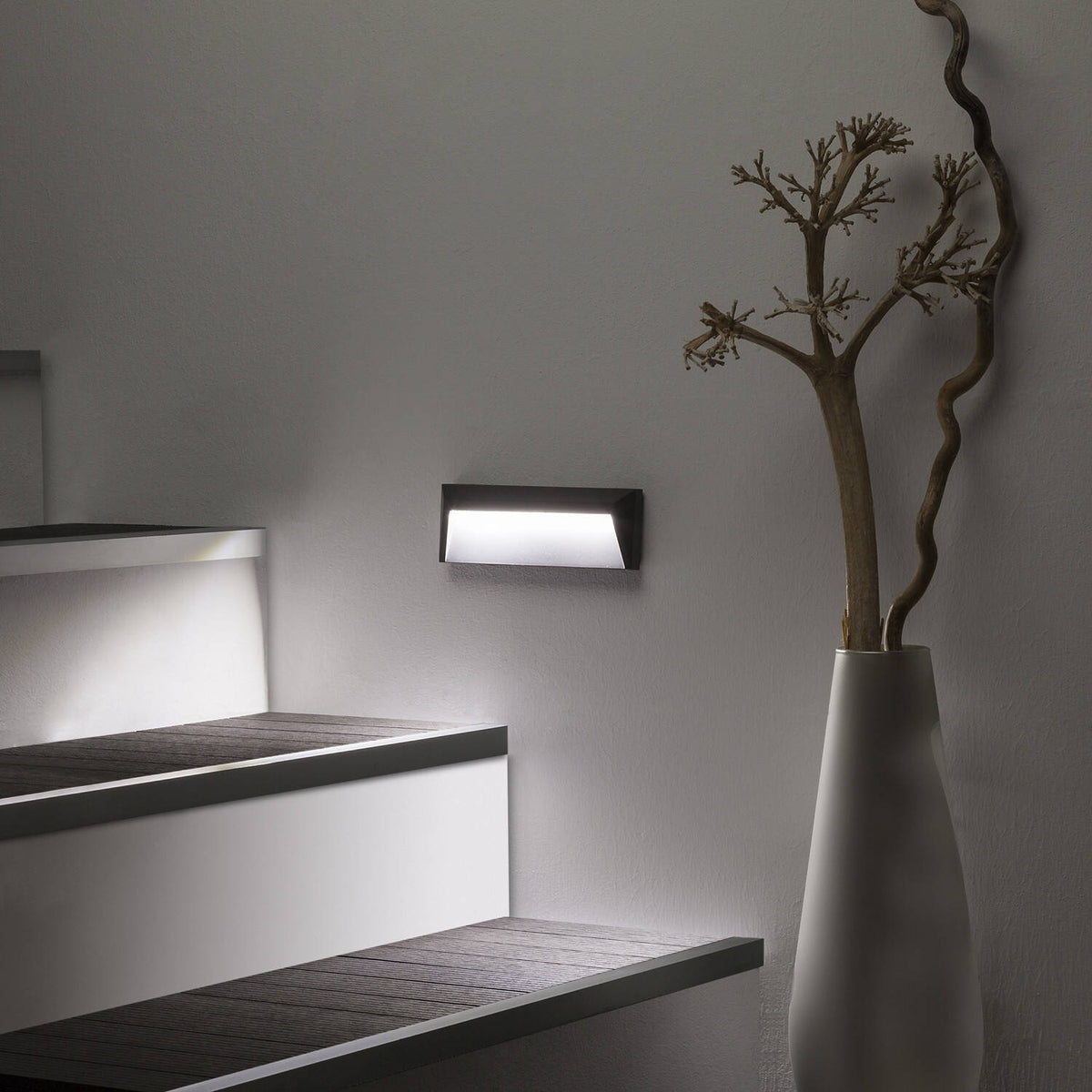Baliza Exterior LED 2W Superficie Pared Antracita Chester