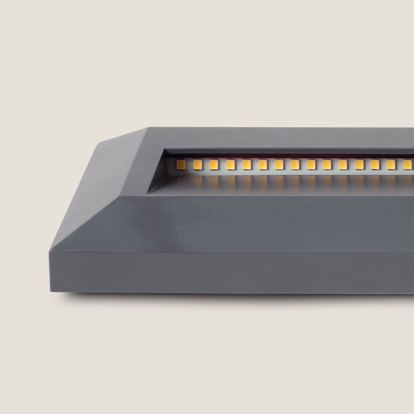 Baliza Exterior LED 2W Superficie Pared Rectangular Antracita Élide