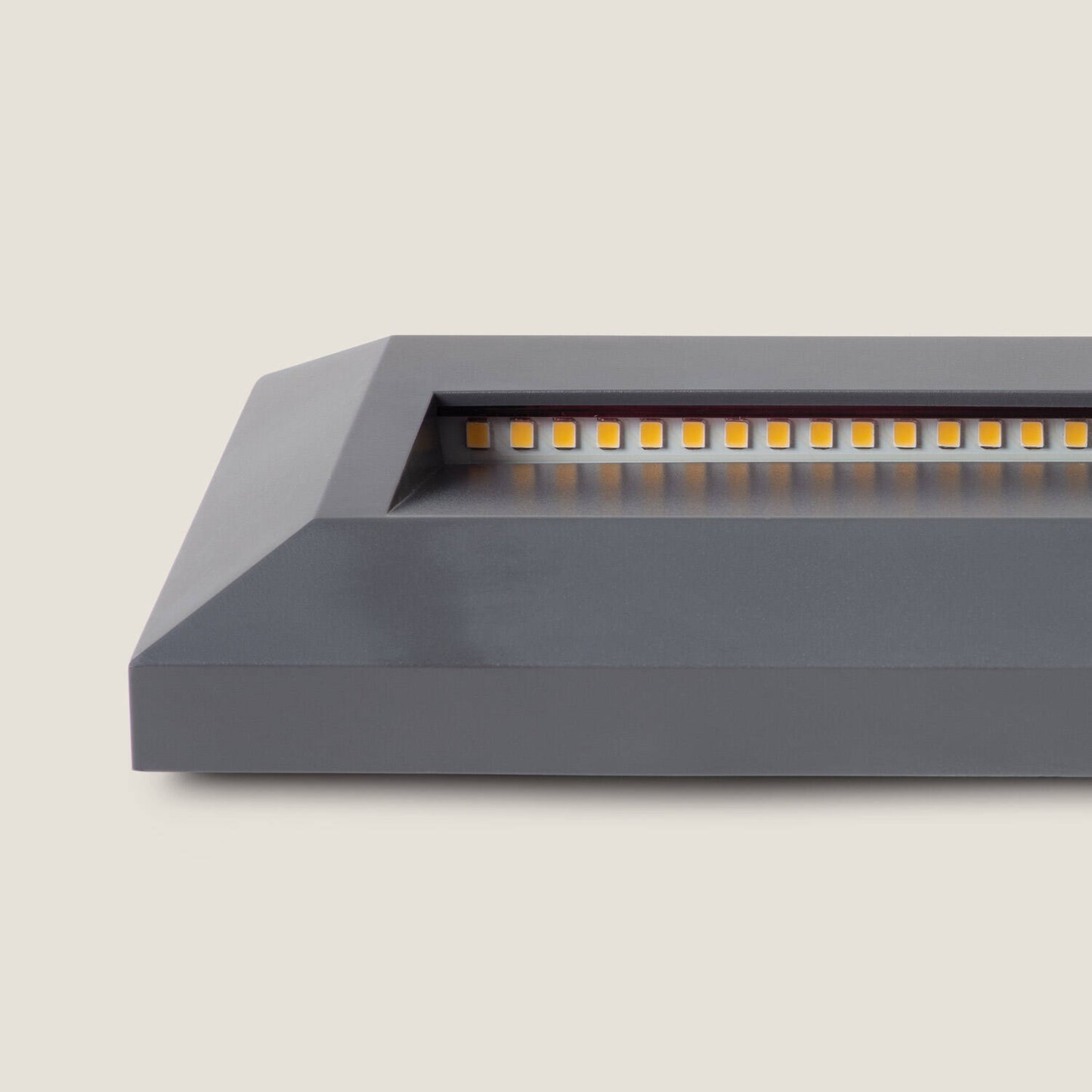 Baliza Exterior LED 2W Superficie Pared Rectangular Antracita Élide