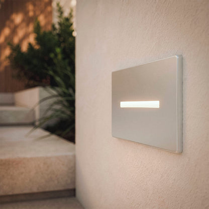 Baliza Exterior LED 3W Acero Inoxidable Empotrable Pared Wabi Lineal