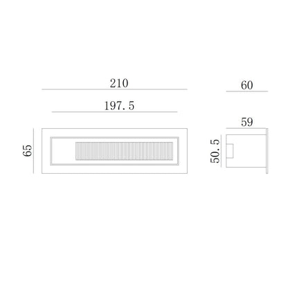 Baliza Exterior LED 3W Empotrable Pared Antracita Lane