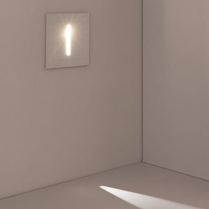 Baliza Exterior LED 3W Empotrable Aluminio Pared Blanco  Wabi Lineal