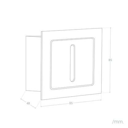 Baliza Exterior LED 3W Empotrable Aluminio Pared Blanco  Wabi Lineal