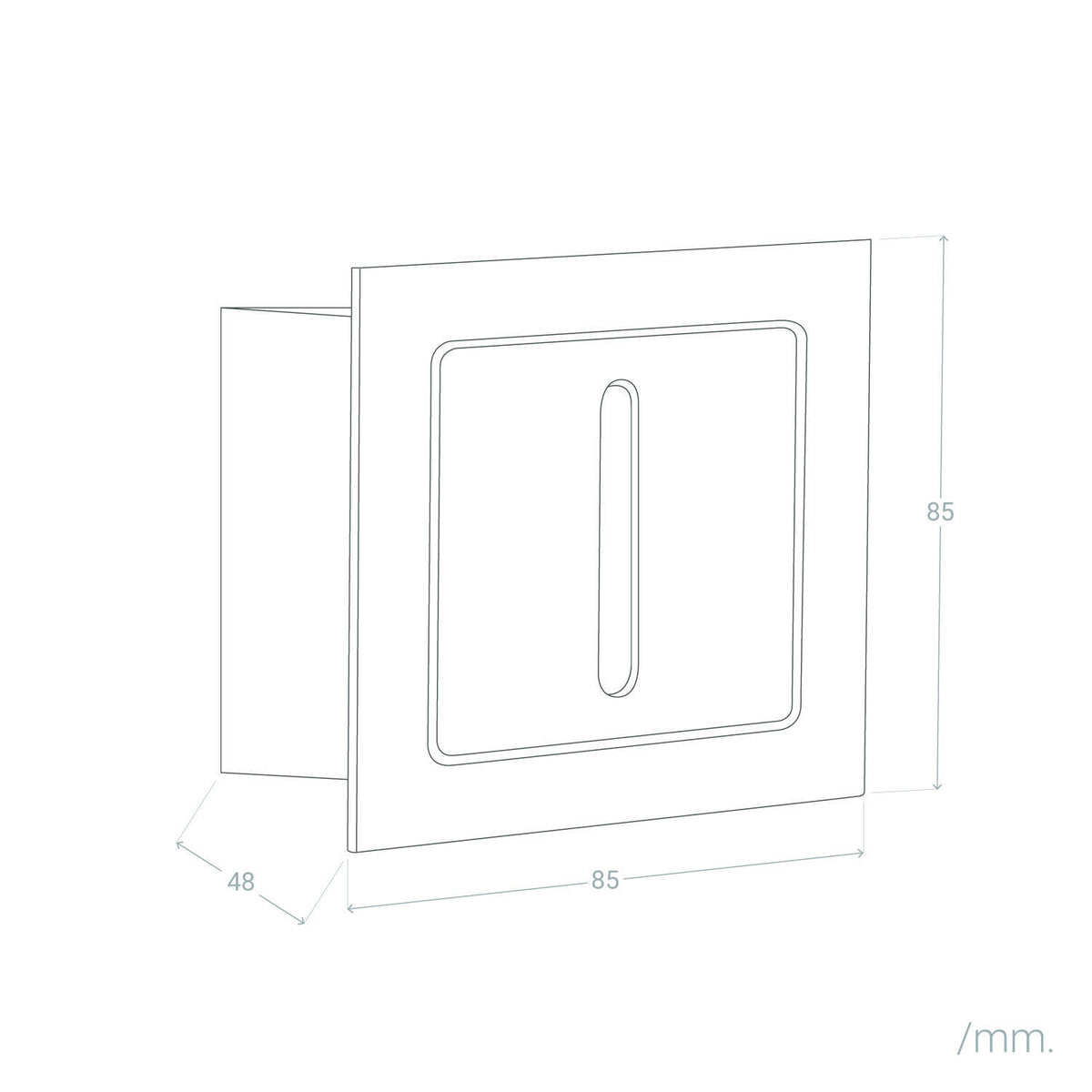 Baliza Exterior LED 3W Empotrable Aluminio Pared Blanco  Wabi Lineal