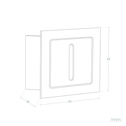 Baliza Exterior LED 3W Empotrable Aluminio Pared Blanco  Wabi Lineal