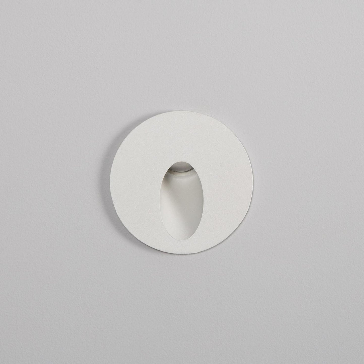 Baliza Exterior LED 3W Empotrable Pared Circular Aluminio Blanco Boiler
