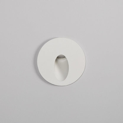 Baliza Exterior LED 3W Empotrable Pared Circular Aluminio Blanco Boiler