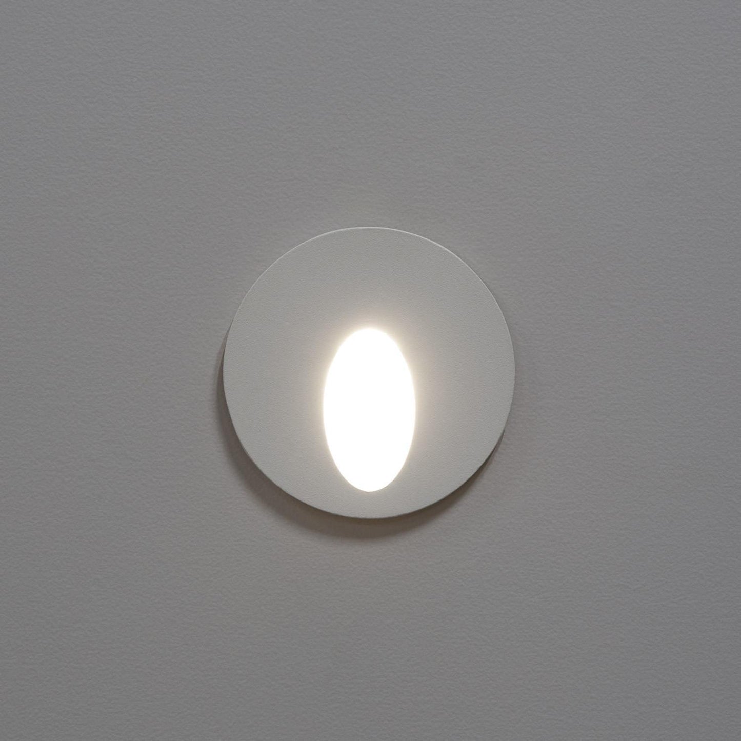 Baliza Exterior LED 3W Empotrable Pared Circular Aluminio Blanco Boiler