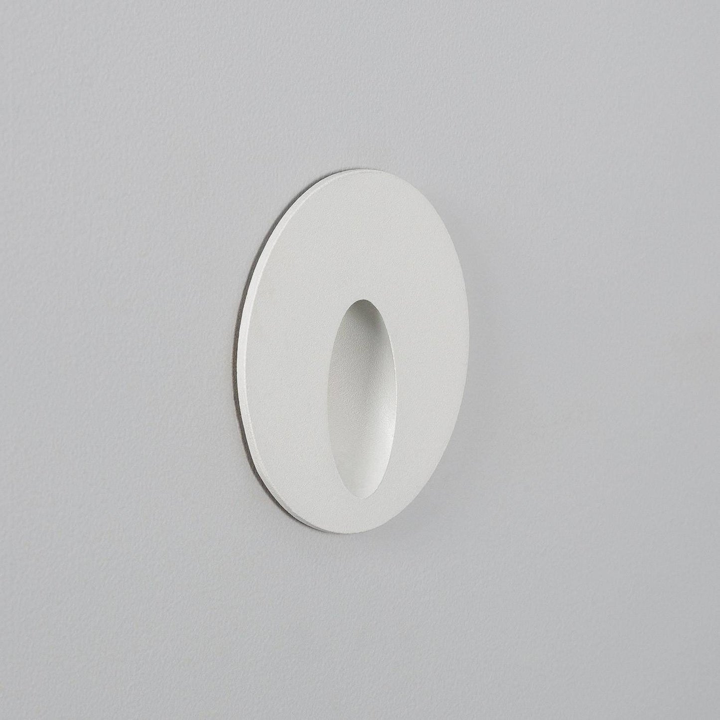 Baliza Exterior LED 3W Empotrable Pared Circular Aluminio Blanco Boiler