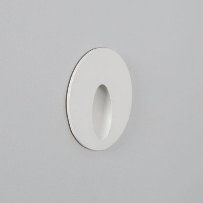Baliza Exterior LED 3W Empotrable Pared Circular Aluminio Blanco Boiler
