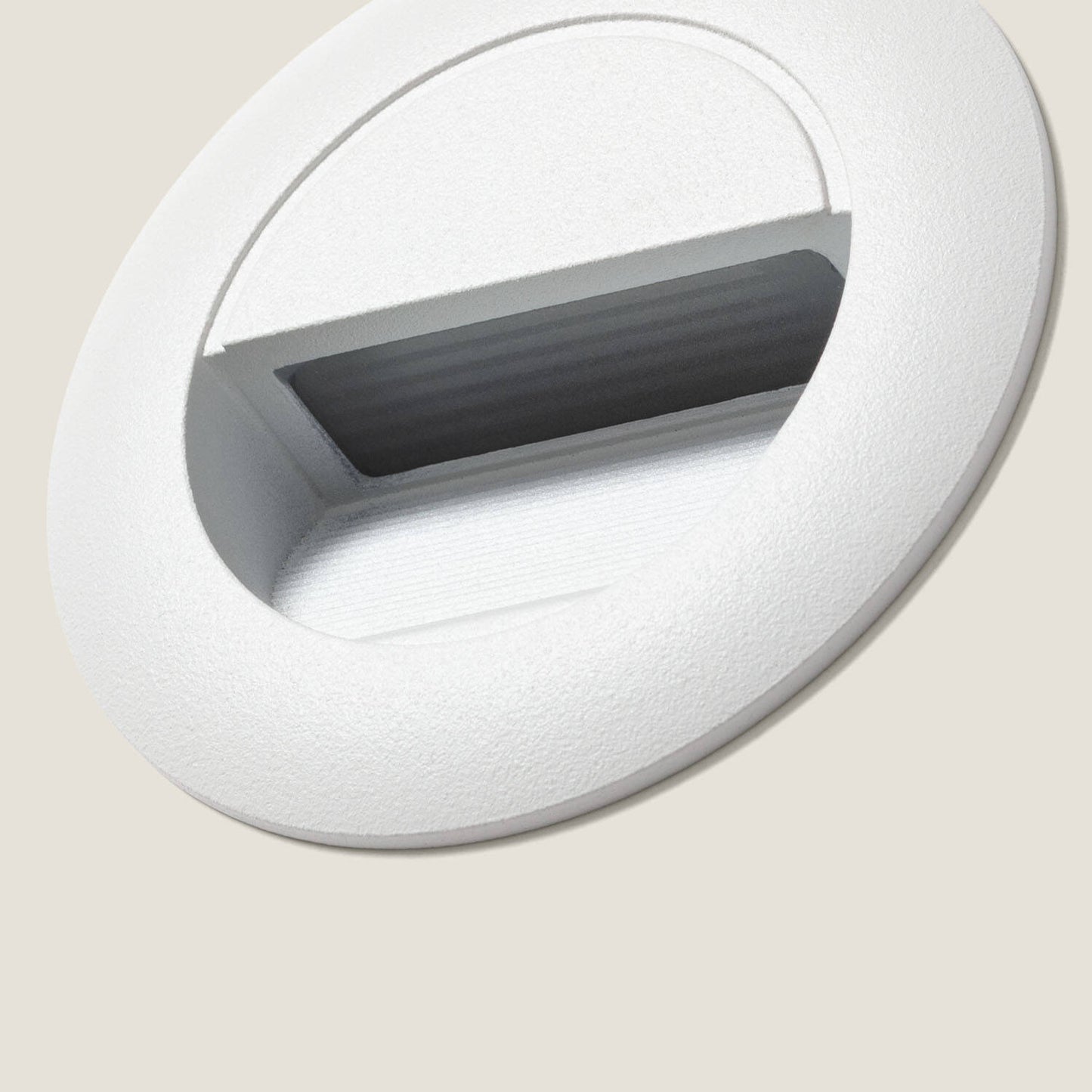 Baliza Exterior LED 3W Empotrable Aluminio Pared Circular Olite