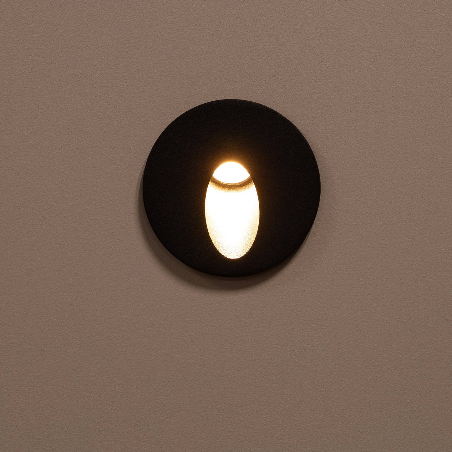 Baliza Exterior LED 3W Empotrable Pared Circular Aluminio Gris Boiler