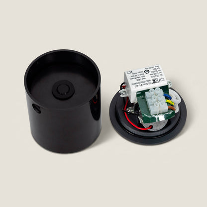 Baliza Exterior LED 3W Empotrable Pared Circular Aluminio Gris Boiler