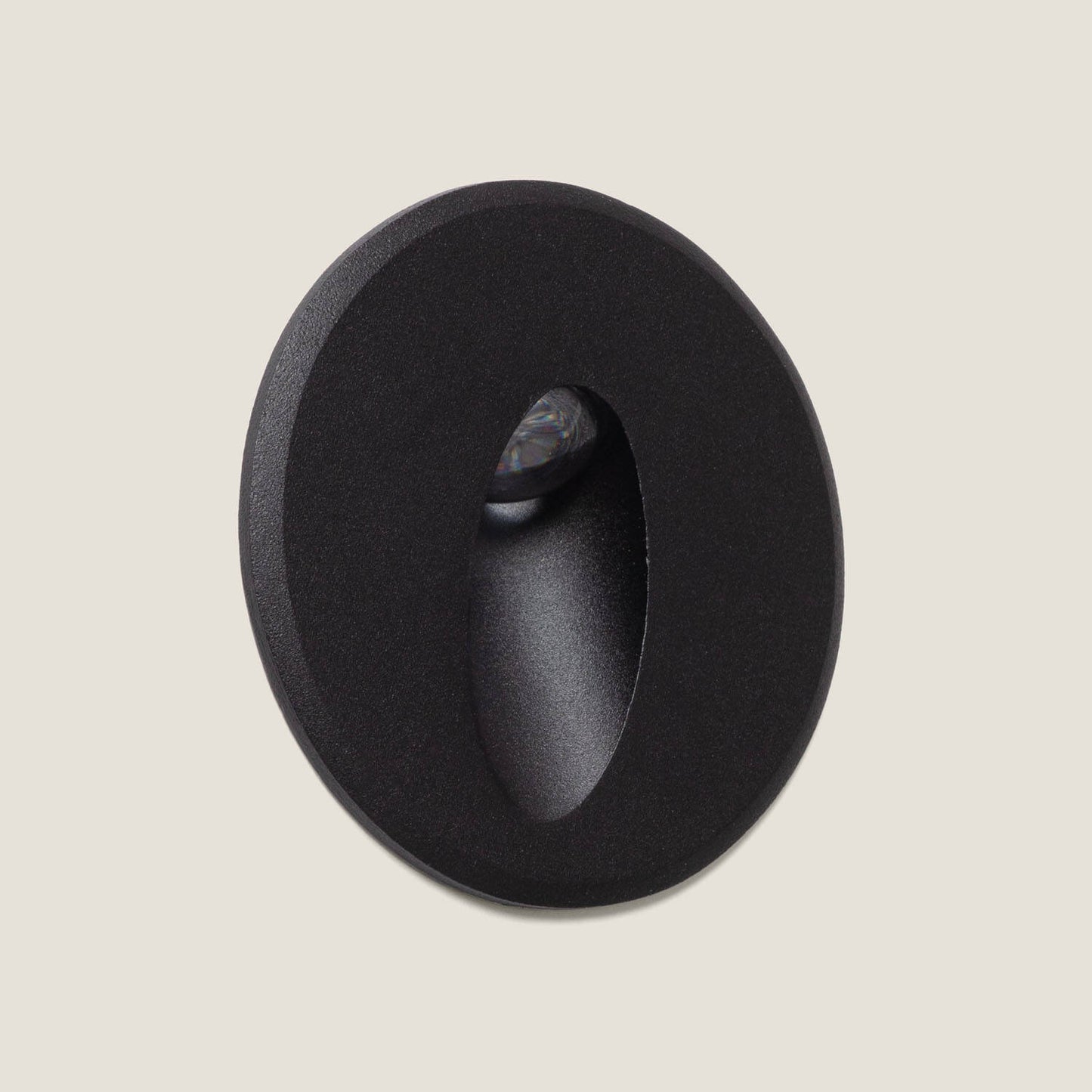 Baliza Exterior LED 3W Empotrable Pared Circular Aluminio Oval Adam