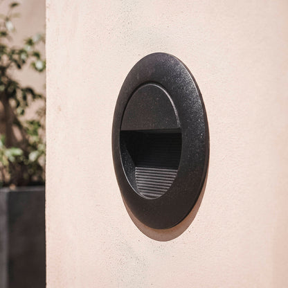 Baliza Exterior LED 3W Empotrable Aluminio Pared Circular Segre