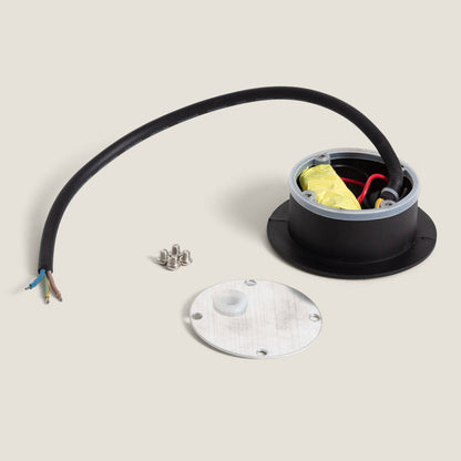 Baliza Exterior LED 3W Empotrable Aluminio Pared Circular Segre