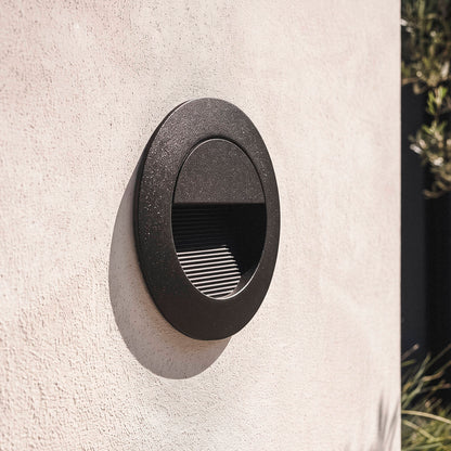 Baliza Exterior LED 3W Empotrable Aluminio Pared Circular Segre