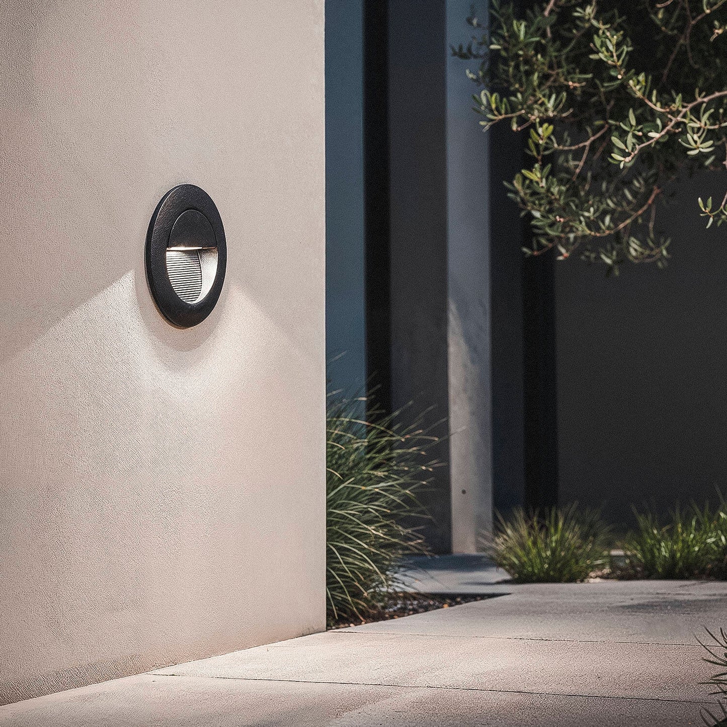 Baliza Exterior LED 3W Empotrable Aluminio Pared Circular Segre