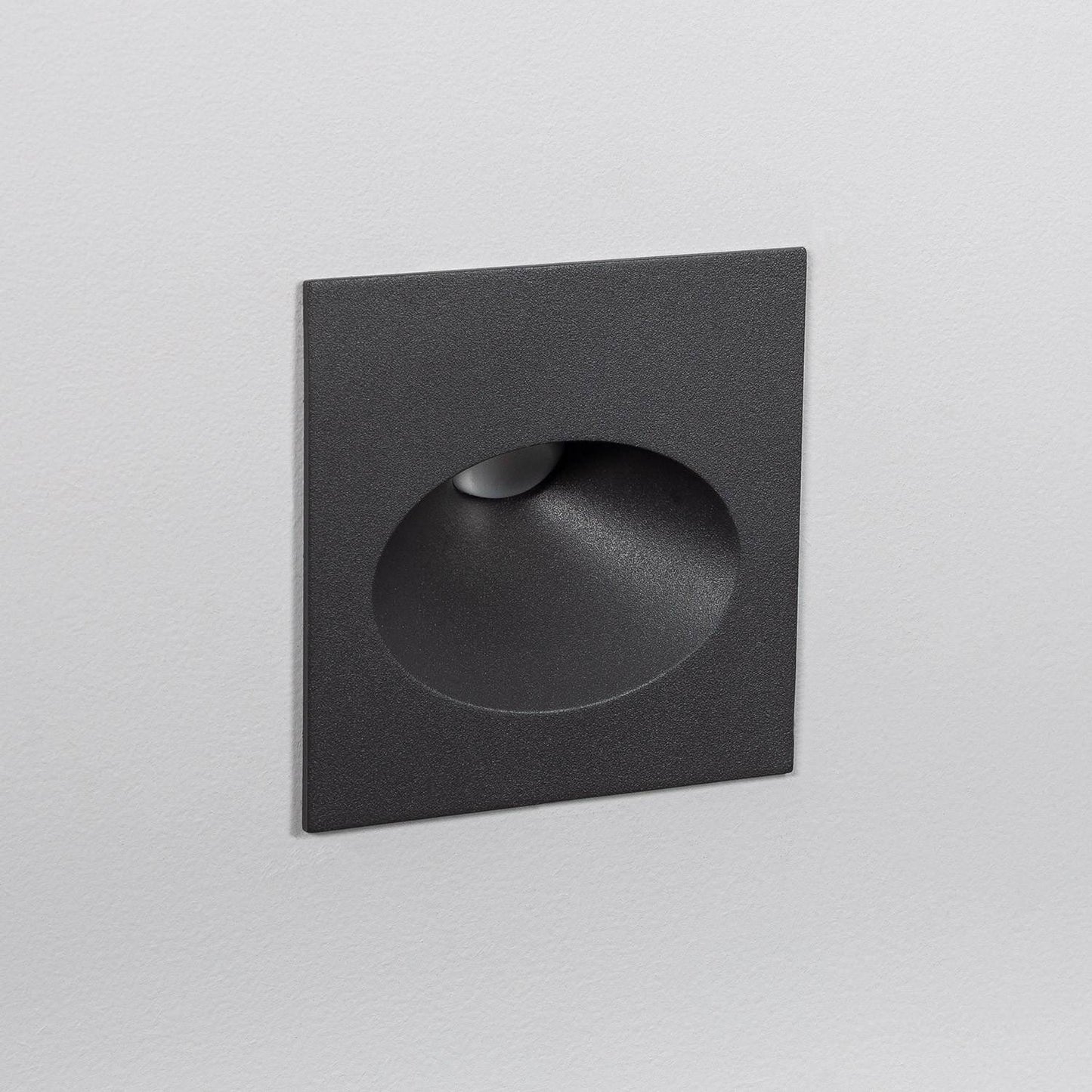 Baliza Exterior LED 3W Empotrable Pared Cuadrado Aluminio Gris Coney