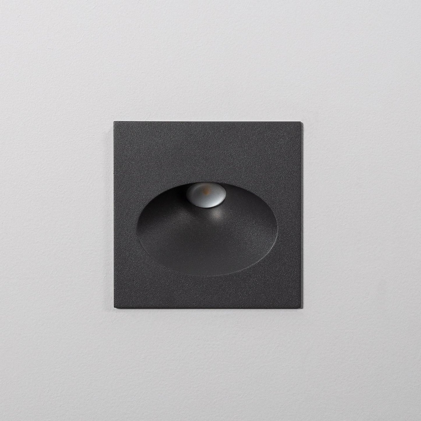Baliza Exterior LED 3W Empotrable Pared Cuadrado Aluminio Gris Coney