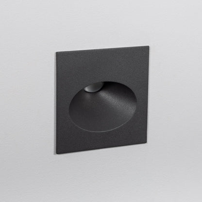 Baliza Exterior LED 3W Empotrable Pared Cuadrado Aluminio Gris Coney