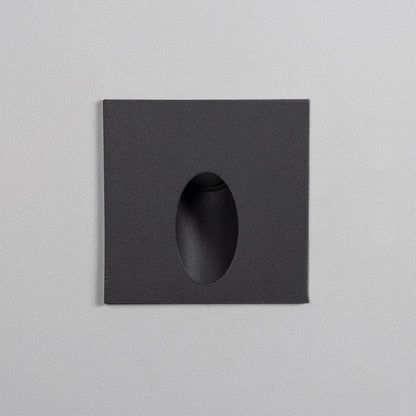 Baliza Exterior LED 3W Empotrable Pared Cuadrado Aluminio Gris Ellis