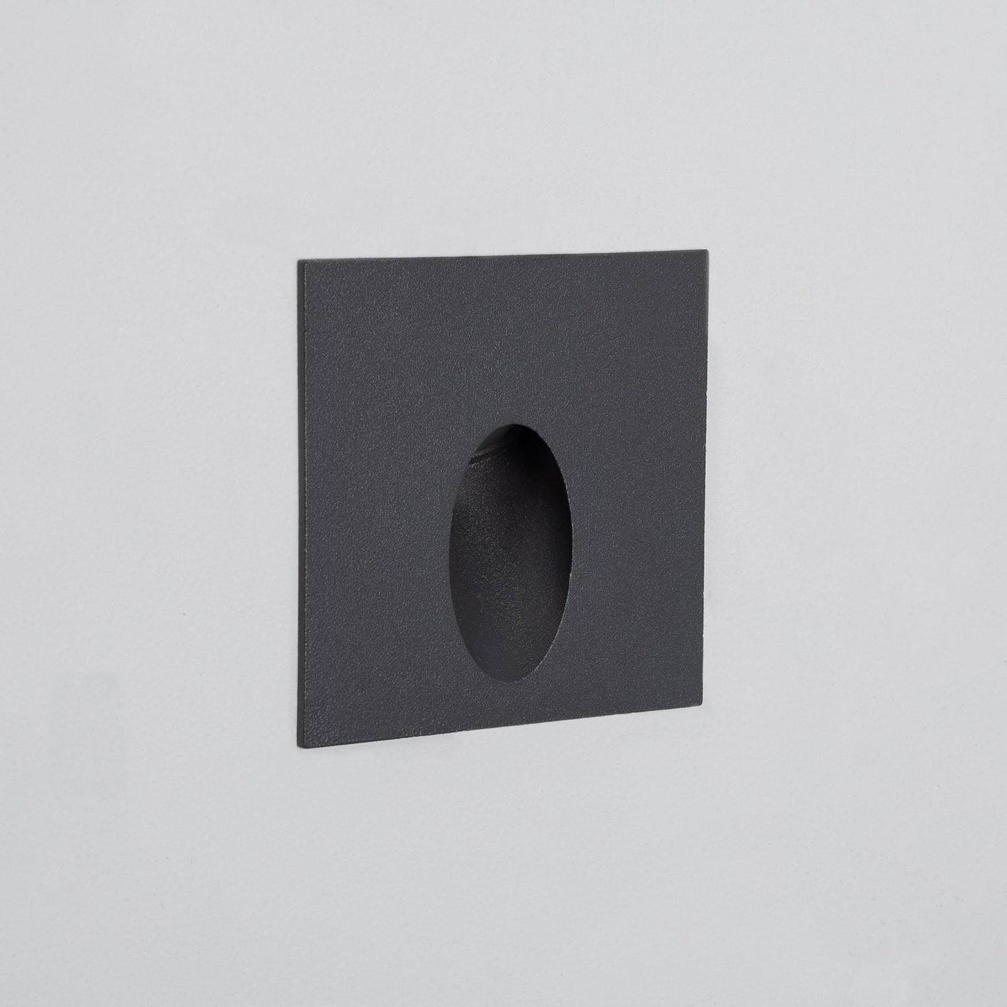 Baliza Exterior LED 3W Empotrable Pared Cuadrado Aluminio Gris Ellis