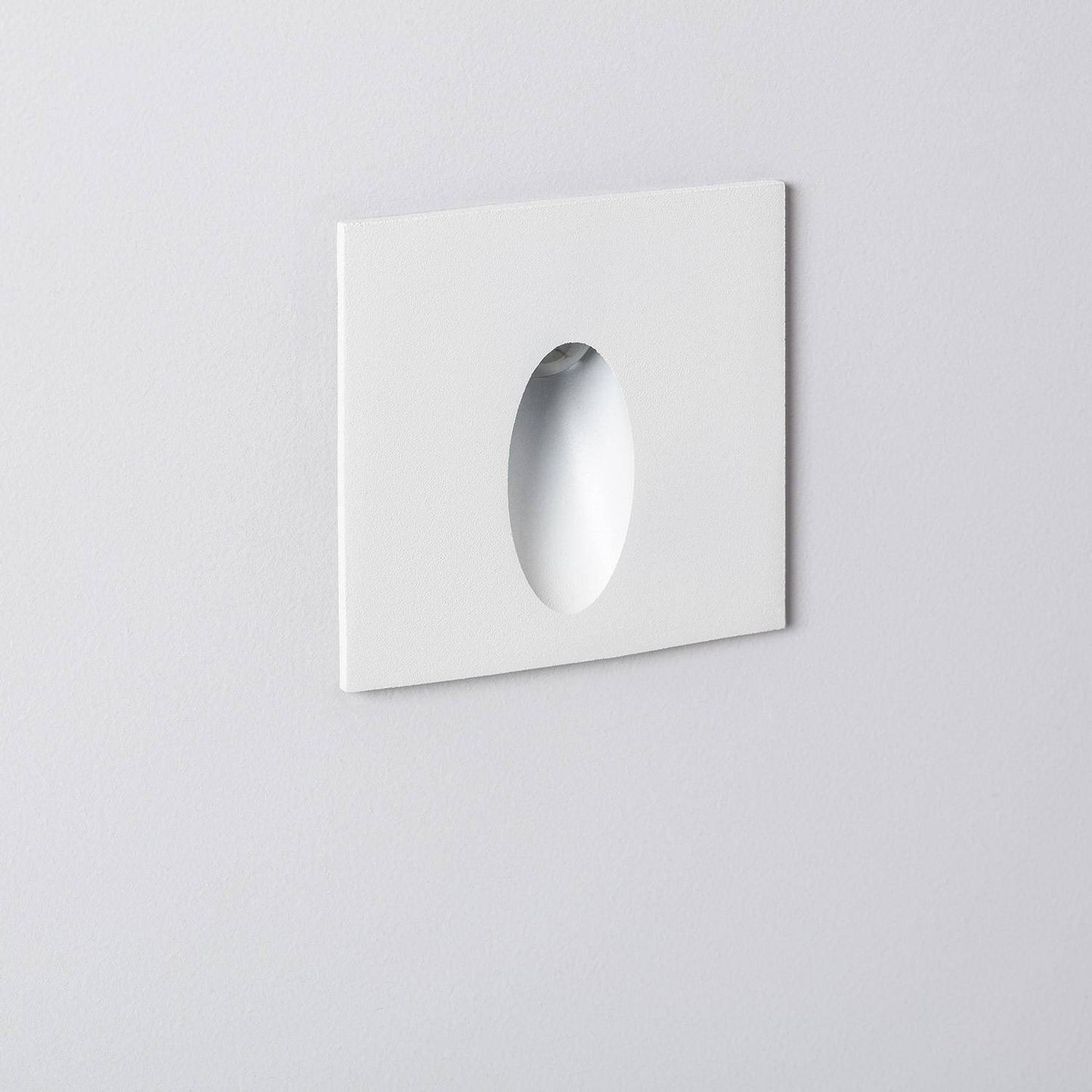 Baliza Exterior LED 3W Empotrable Pared Cuadrado Oval Adam