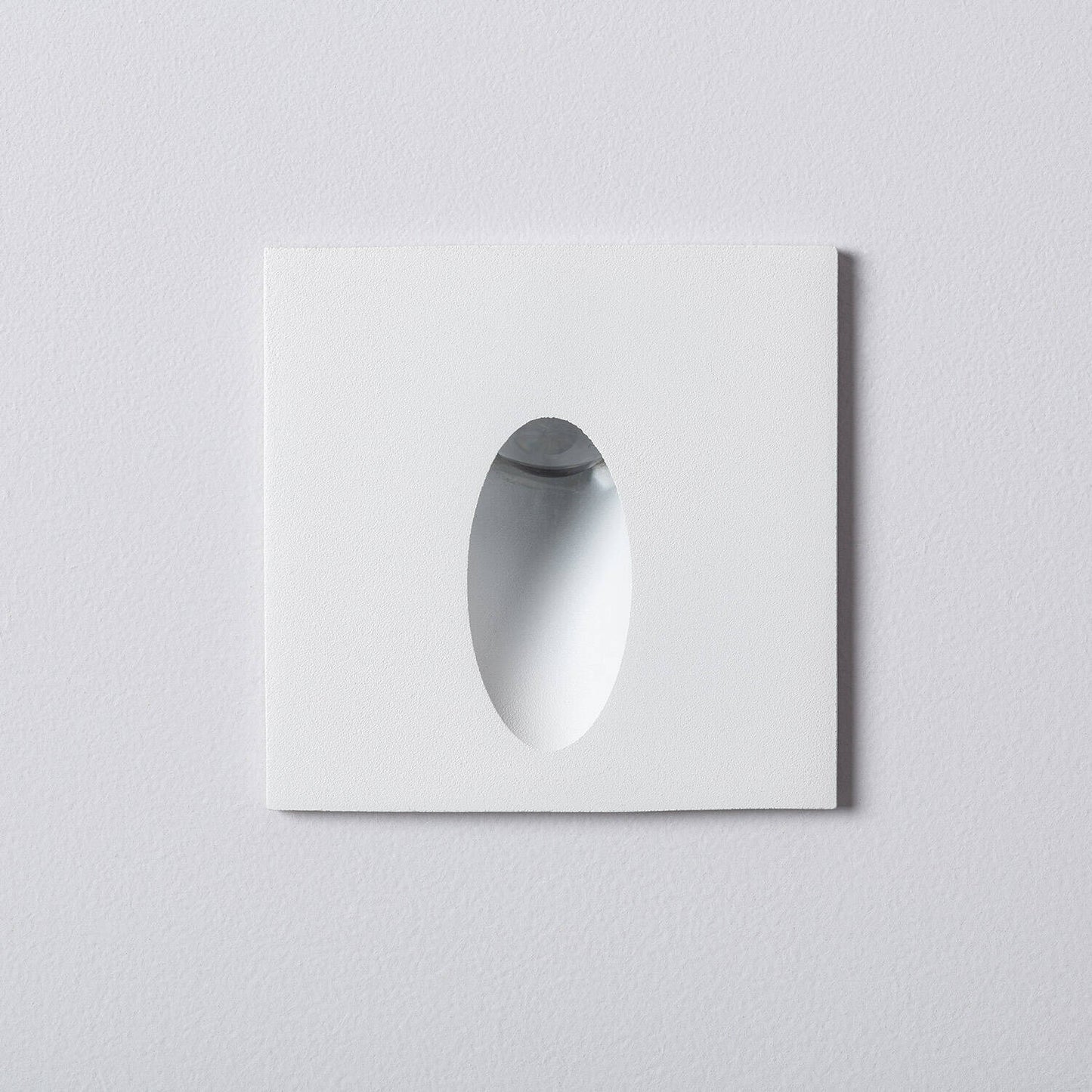 Baliza Exterior LED 3W Empotrable Pared Cuadrado Oval Adam