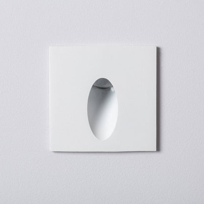 Baliza Exterior LED 3W Empotrable Pared Cuadrado Oval Adam