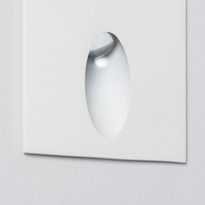 Baliza Exterior LED 3W Empotrable Pared Cuadrado Oval Adam